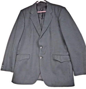 VTG Mens Western Circle S Cowboy Suit Blazer Jacket, Arrow, 42R USA Rockabilly - Picture 1 of 11