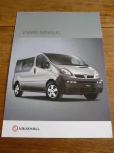 More details for vauxhall vivaro minibus  / coach brochure 2002