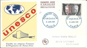 FRANCE 1961 FDC UNESCO YT SERVICE 23 - Imagen 1 de 1