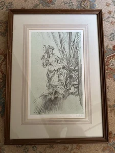 William Russell Flint Madame Du Barry As A Bacchante Mount In Frame Print - Picture 1 of 18