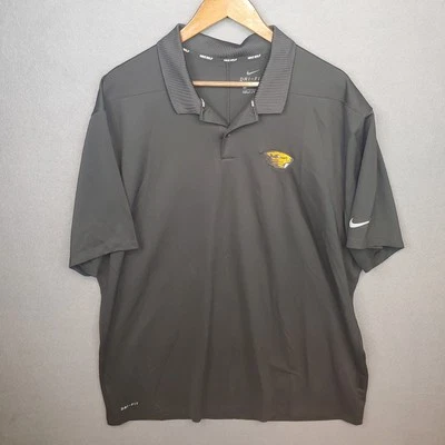 Oregon State Beavers OSU NIKE Golf Dri-fit Polo Shirt Black Mens XXL NCAA Patch - Image 1 of 4