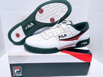 💎 Fila Original Fitness Low Men's sz 13 White/Green/ Red New! RARE Classics! - Image 1 of 4