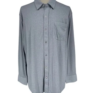 NWT Tommy Bahama Men's 2XLB Blue Houndstooth Long Sleeve Shirt Big & Tall - Picture 1 of 14
