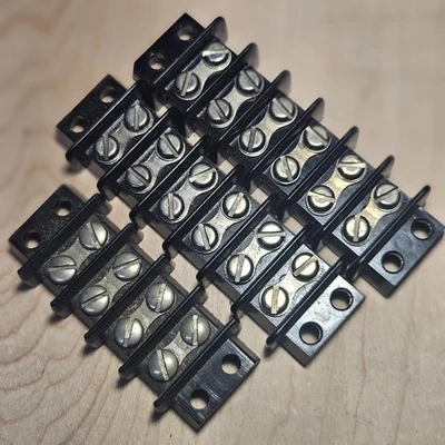 2 KULKA DUAL ROW 6 TERMINAL BLOCK AND ONE JONES DUAL 4 POLE TERMINAL BLOCK - Image 1 of 4