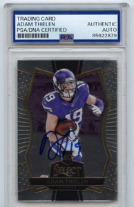 Adam Thielen Signed Autograph 2016 Panini Select Premier Rookie RC NFL PSA DNA - Picture 1 of 2