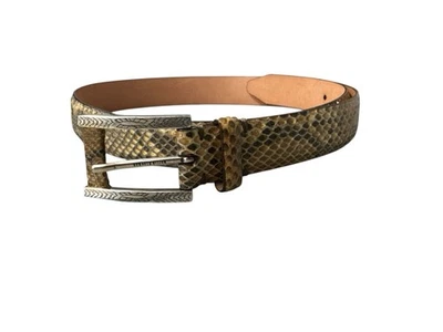 Martin Dingman Genuine Surabaya Python Belt 85/34 Handmade in USA  - Image 1 of 4