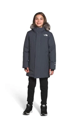The North Face Girls  Arctic Swirl Parka NWT $250 Faux Fur Hood Small (6/8)BNWT - Image 1 of 4