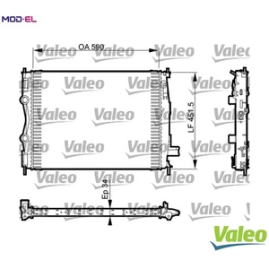 RADIATOR ENGINE COOLING 735380 FOR NISSAN DUALIS QASHQAI/+2 M1D 2.0L M9R 2.0L - Picture 1 of 9