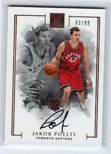 Jakob Poeltl 16/17 Impeccable auto RC #133 SN #92/99 - Picture 1 of 2