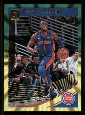 2018-19 Donruss Holo Green and Yellow Laser #110 Reggie Jackson - Image 1 of 2