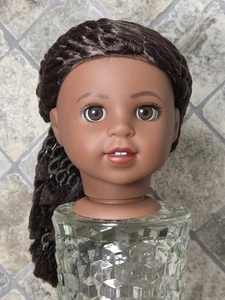Cabeza de muñeca American Girl World By Us Makena solo reparación personalizada  - Imagen 1 de 13