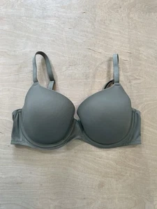 Victoria’s Secret Pink Wear Everywhere Lightly Lined T Shirt Bra 36C Olive Green - Picture 1 of 9
