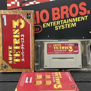 Super Tetris 3 Boxed W.Manual Super Famicom Snes NTSC-JAP TESTED FREE POSTAGE - Picture 1 of 16