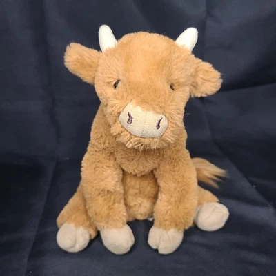 Jellycat Callie Cow Calf Plush Small 8" Brown Stuffed Animal Retired Rare - Image 1 of 4