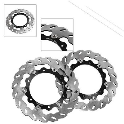 Rcycle Front Brake Disc Rotors Pads For Yamaha XP T-MAX 500 2008-2012 motorcycle - Image 1 of 4