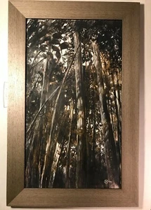 Original Tempera Forest Painting on Masonite Board signed and dated 2009 - Picture 1 of 6