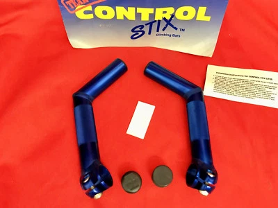 Vintage oldschool NOS Controltech USA TEAM ISSUE bar ends STIX blue orig.packed - Bild 1 von 4