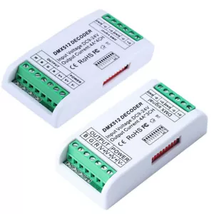 RGB RGBW 3/4 Channels DMX 512 LED Decoder Controller Use For 5050 RGB LED Strip - Picture 1 of 7