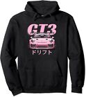 Nowy Jdm Motorsports Car Drift Różowy GT3 RS Car Graphic Japonia Sweter Bluza z kapturem