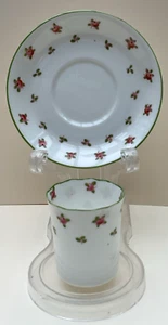 A delicate Crown Staffordshire antique straight cup and saucer Early 20th C. A/F - Picture 1 of 8