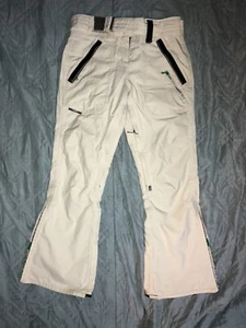HOLDEN BELTED Cream Off White SNOW SKI PANTS SIZE S (32x29) Alpine Snowboarding - Picture 1 of 11