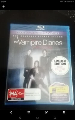 The Vampire Diaries The Complete Fourth Season (Blu-ray, 2013) New. Cert 15. - Image 1 of 2