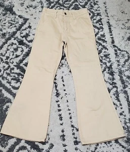 Vintage 1970s Levi khaki brushed denim Bell Bottoms - Picture 1 of 5