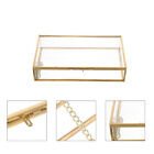  Makeup Jewels Jewelry Case with Hinged Lid Transparent Box Glass