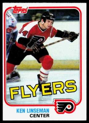 Ken Linseman 1981-82 Topps #E107 Touched Corners - Image 1 of 2