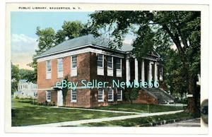 Postal Saugerties Nueva York - Edificio de biblioteca pública - Años 1920 - Imagen 1 de 2