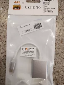 Prodata USB C 3.1 to HDMI Female 6in Ada - Picture 1 of 4
