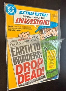 Periódico DAILY PLANET EXTRA INVASION (DC 1988) -- Uno sellado + Uno abierto - Imagen 1 de 4