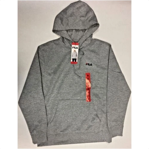 FILA Gray Heather Men's Pullover Hoodie Grey Heather MEDIUM
