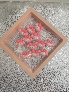 Sanrio Character My Melody hairclips barrettes set/4pcs In Gift Box - Picture 1 of 1