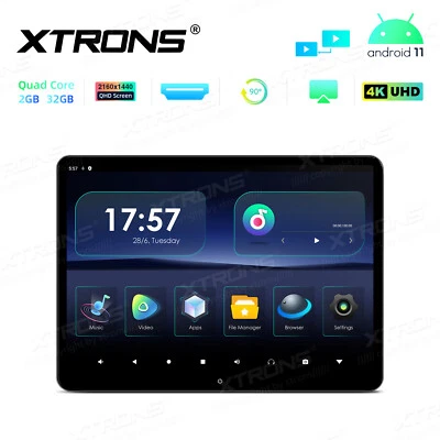 1X 14" Android Headrest Monitor Video Player Car TV Touch Screen WiFi USB HDMI - Image 1 of 4