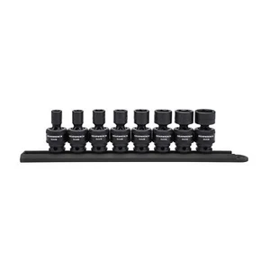 GEARWRENCH 8 Pc. 3/8" Drive 6 Pt. Standard Universal Impact Socket Set, SAE -... - Picture 1 of 10