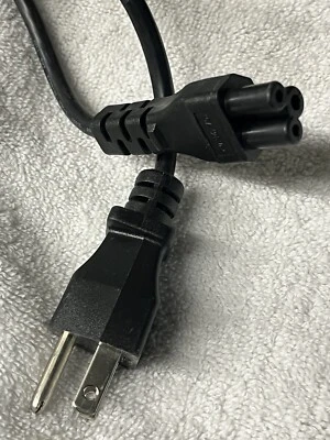 Clover-Leaf Grounded US Power Cable 6 Foot, 3 Prong C5 Connector Cord Longwell - Image 1 of 4