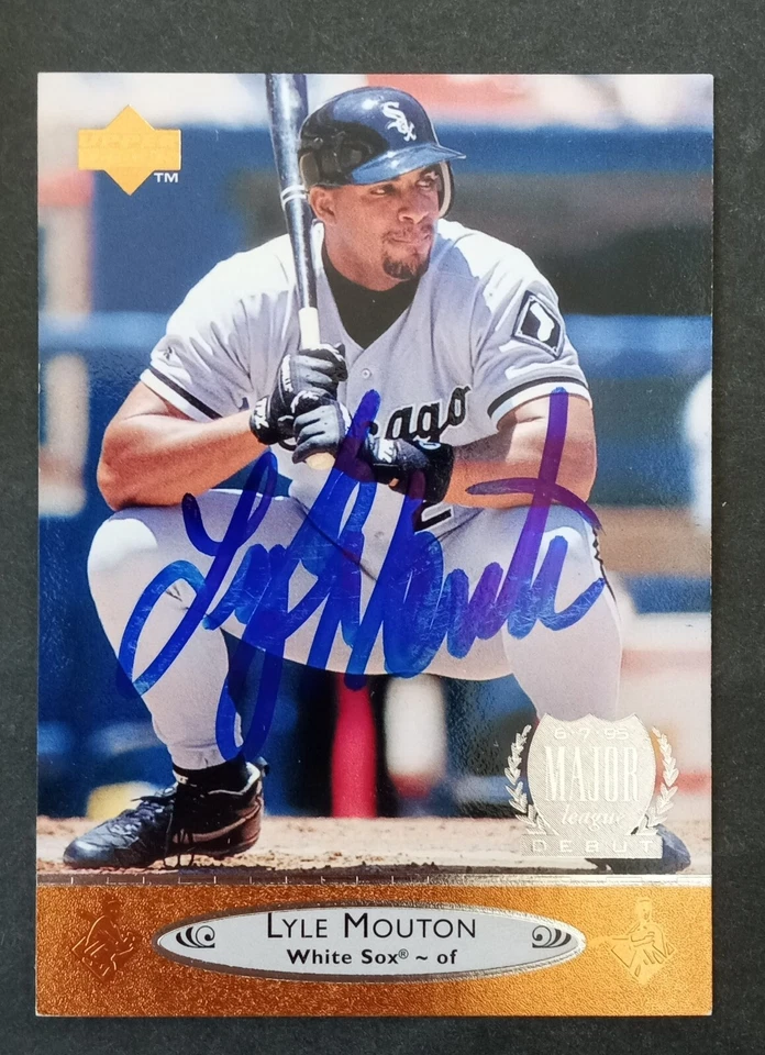 1996 Upper Deck SIGNED: Lyle Mouton, WHITE SOX #39 - Image 1 of 1