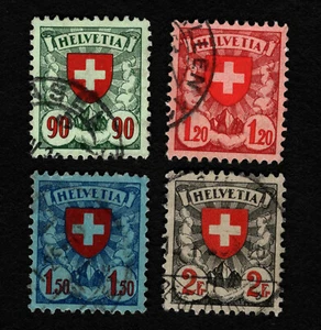 OPC 1924-33 Switzerland Sc#200a 201 202 203a Used 37563 - Bild 1 von 2