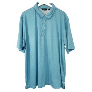 Walter Hagan Polo Shirt Men XXL Houndstooth Golf Work Travel Stretch Short Sleev - Picture 1 of 11