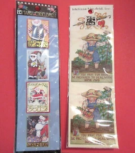 NIP~LOT 2~MARY ENGELBREIT SANTA 3-D STICKERS + "PRAY FOR RAIN"~MELISSA NEUFELD - Picture 1 of 7