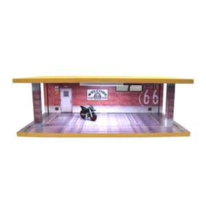 4 Parking Spaces Car Bike Storage Garage Model Display Case Light for 1:32 car - Picture 1 of 2