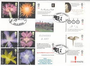 RSA + RHS Royal Horticultural GBFDC DW28 DOUBLED FDC No. 1 of 20 (105637)  - Picture 1 of 2