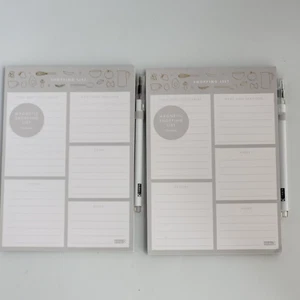 2 Pack Magnetic Shopping List Pad for Fridge, 100 Sheets with pen - Picture 1 of 4
