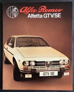 ALFA ROMEO ALFETTA GTV / SE Car Sales Brochure c1980 - Picture 1 of 3