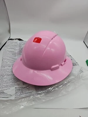 3M Securefit HARD hat Pink 813SFV-UV Vented Full Brim Ratchet - Image 1 of 4
