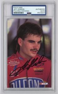 Jeff Gordon Signed Postcard (PSA) NASCAR Race Car Driver Photo Dupont Hendrick - Picture 1 of 2