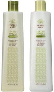 Trader Joes Tea Tree Tingle 16 Fl Oz Shampoo & Conditioner Set - Picture 1 of 3