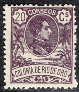 RIO DE ORO SPAIN 1909 STAMP Sc. # 51 MH SPECIMEN - Picture 1 of 2
