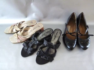 Damenschuhe 3 Paar Gr.6(39) Leder - Bild 1 von 4